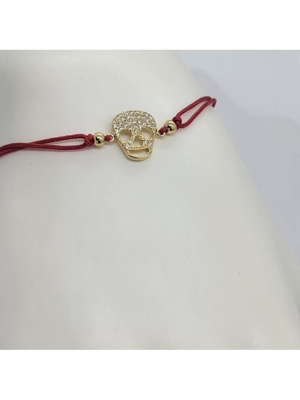 Rebel Skull – 925 Sterling Silver Adjustable Bracelet